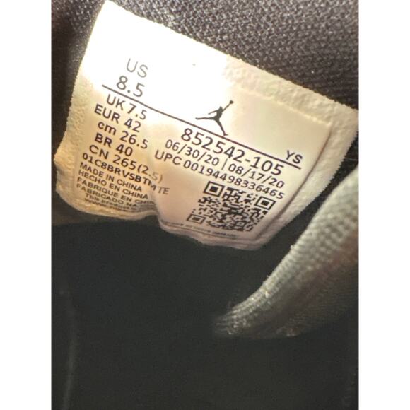 Nike Men’s Air Jordan 1 Mid SE Black Varsity Purple Retro 852542-105 Sz 8.5 - Picture 8 of 9